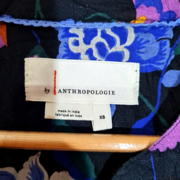 Size- free size till 50", Anthropologie loose style printed top. - Picture 6 of 6